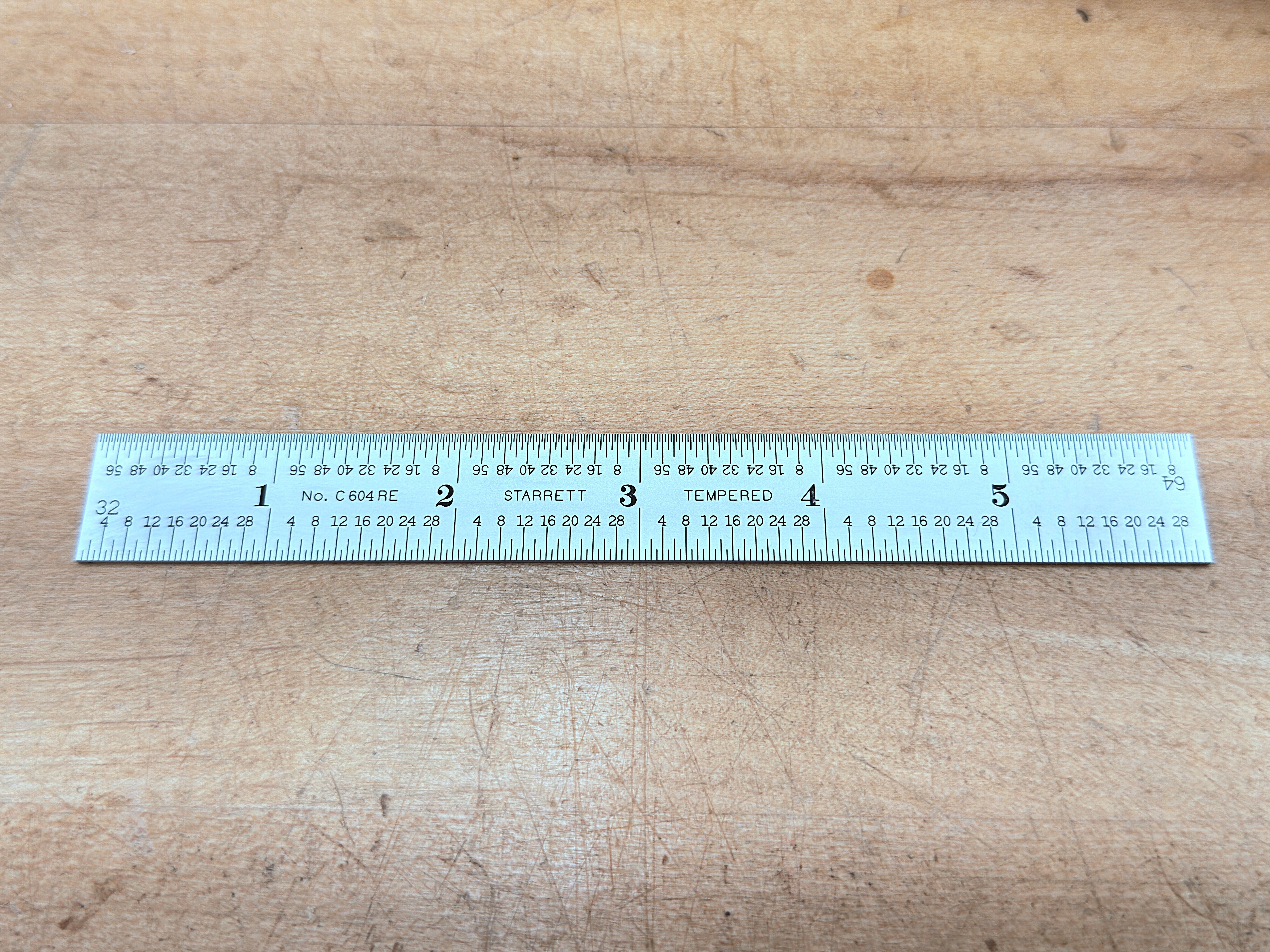 Starrett Steel Rule: 6 inches