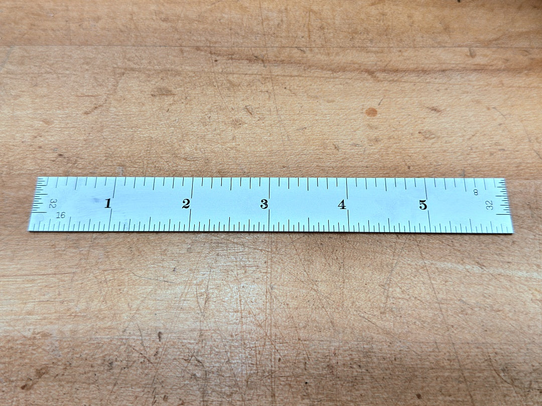Starrett Steel Rule: 6 inches