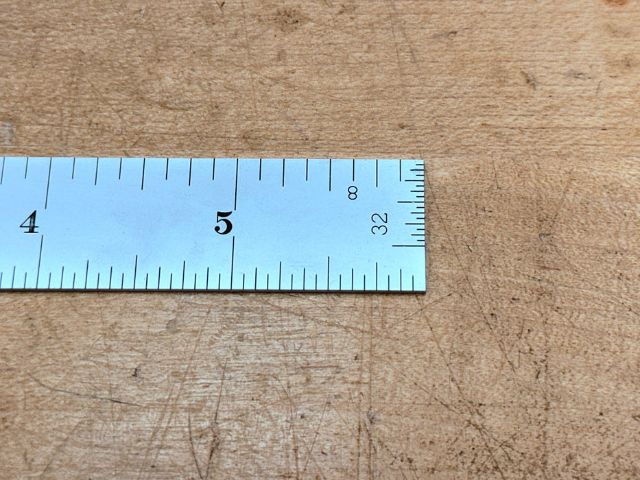 Starrett Steel Rule: 6 inches