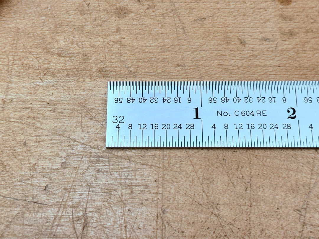 Starrett Steel Rule: 6 inches