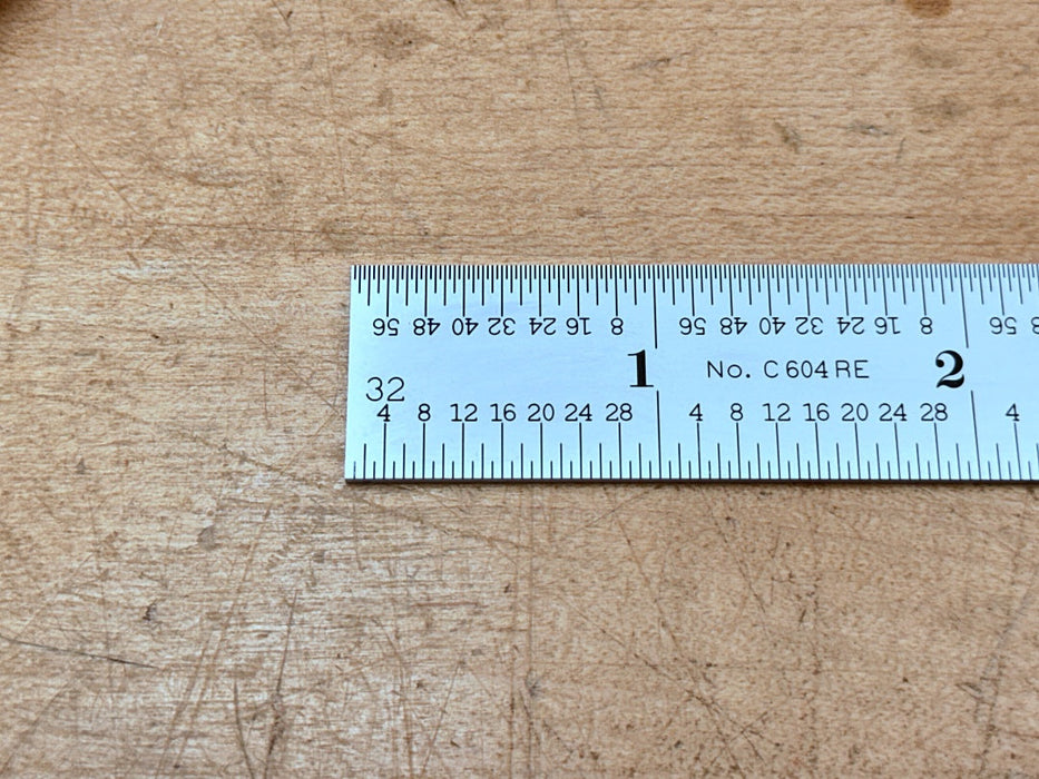 Starrett Steel Rule: 6 inches