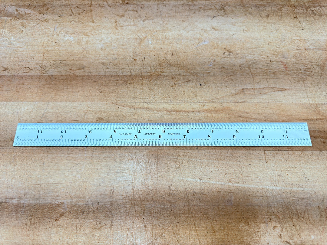 Starrett Steel Rule: 12 inches
