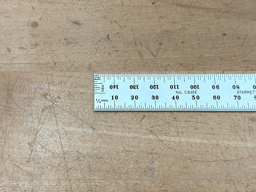 Starrett Steel Rule: 150mm