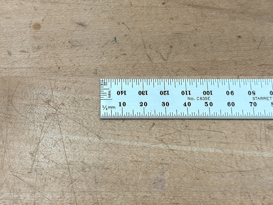 Starrett Steel Rule: 150mm