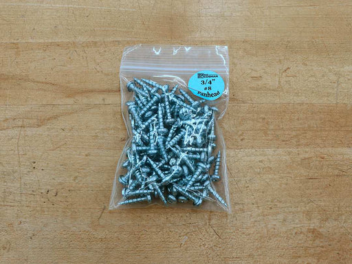 Robertson Panhead Screws, 3/4 inch, 100 per bag