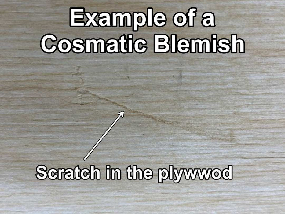 example of a shooting board cosmetic blemish