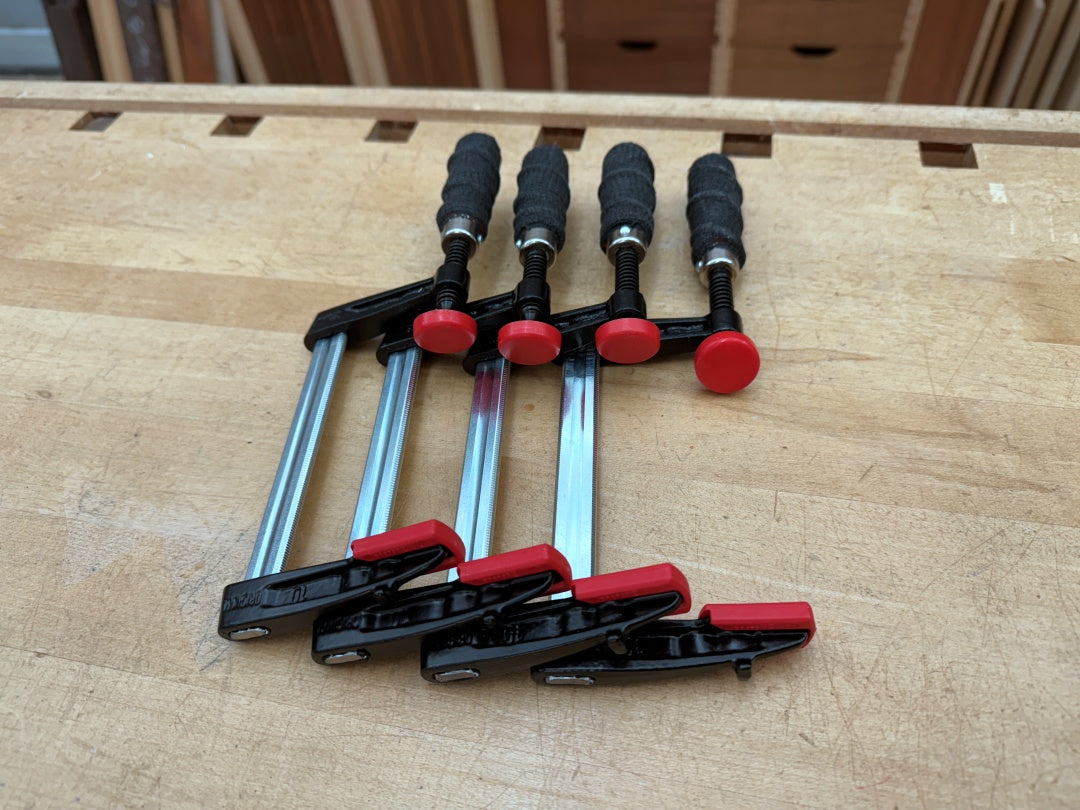 Bessey Tradesman 4-inch F-style clamps: set of four