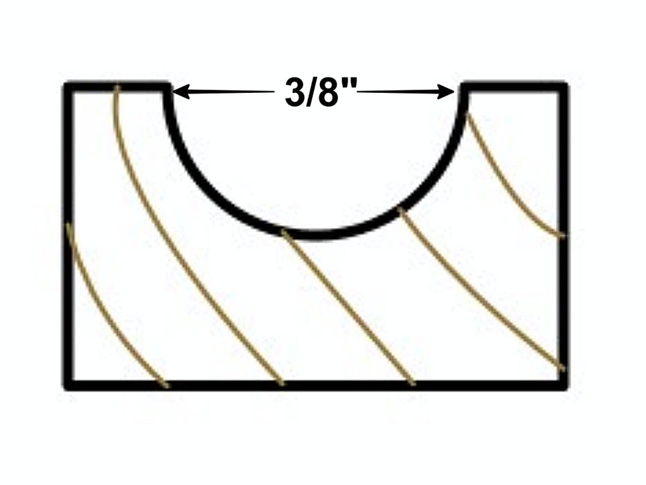 3/8 router bit profile