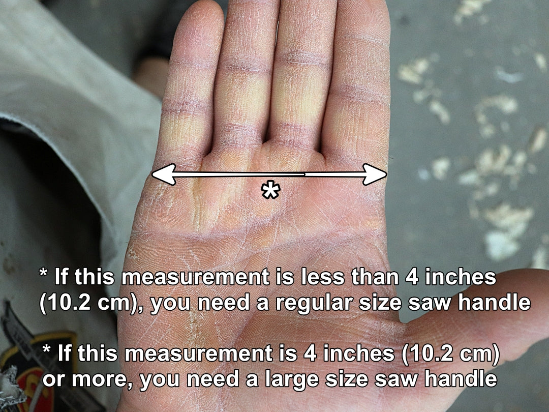 Saw handle sizing