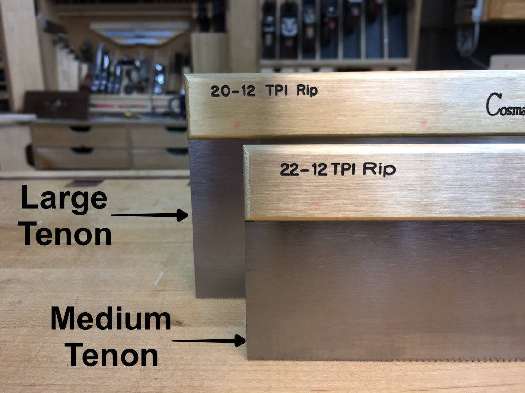 Medium Tenon verse Large tenon saw