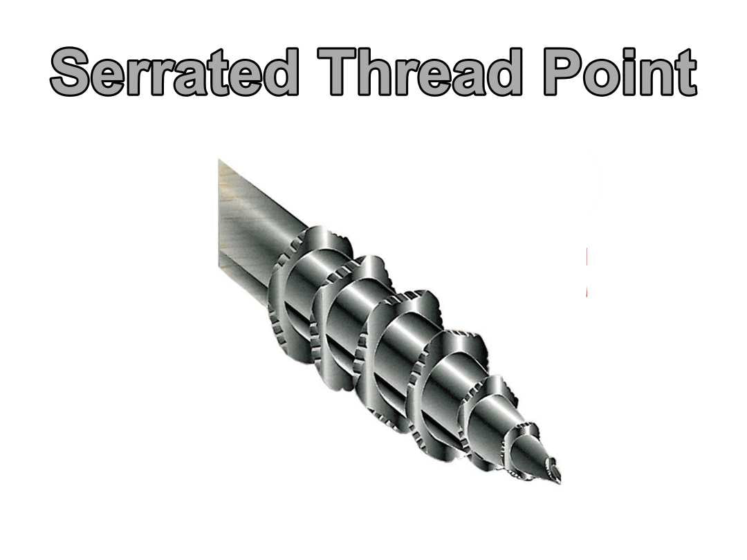 Robertson Screw Serrated Thread Point