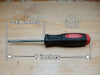 Robertson Junior Screwdriver #2 (Red) with measurements