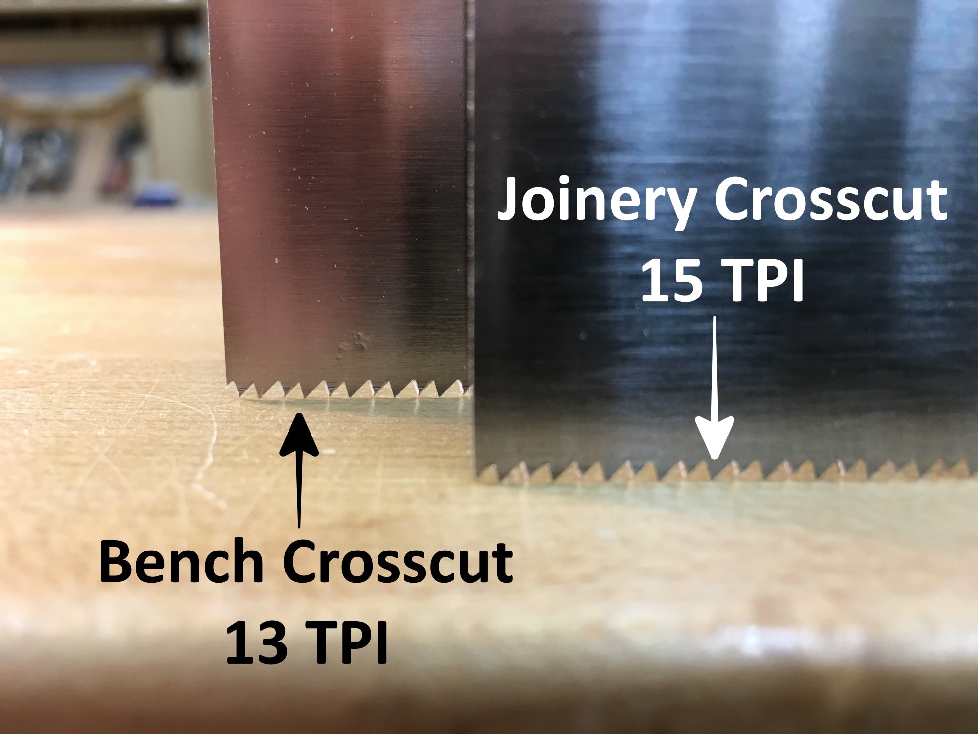 Bench Crosscut verses Joinery Crosscut Saws